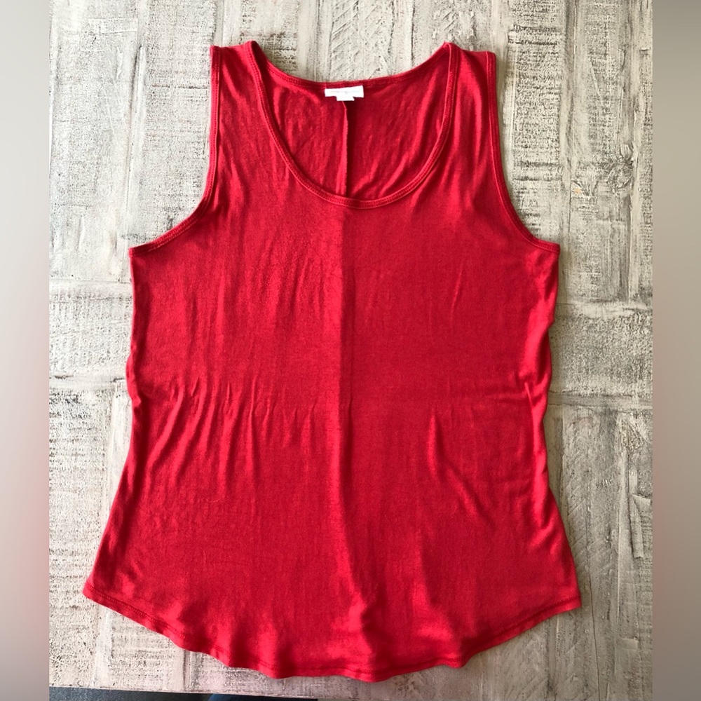 Red Sleeveless Women's Top